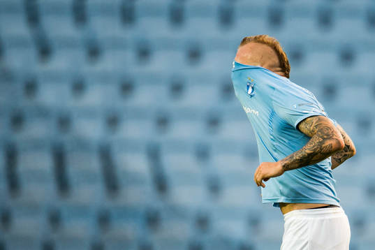 Malmö FFs Magnus Eriksson deppar