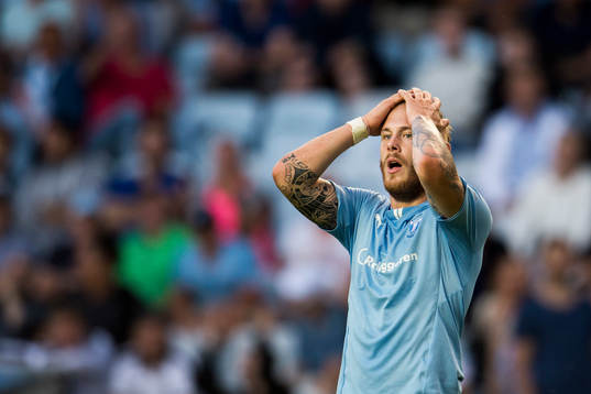 Malmö FFs Magnus Eriksson deppar