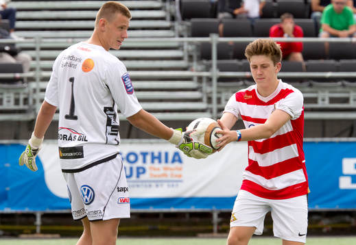 Match i Gothia Cup mellan Elfsborg och Doncaster