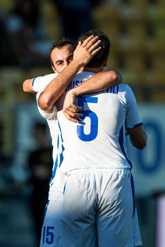 Inter Bakus Yohan Bocognano (v) och Aleksandre