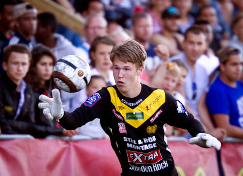 Match i Gothia Cup mellan Mjällby och Elfsborg
