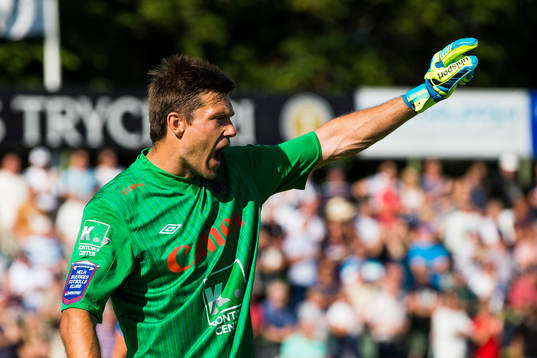 Gefles målvakt Emil Hedvall