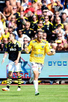Falkenbergs Stefan Rodevåg  jublar