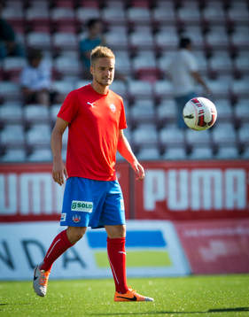 Helsingborgs Johan Mårtensson värmer upp