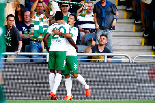 Hammarbys Amadaiya Rennie jublar