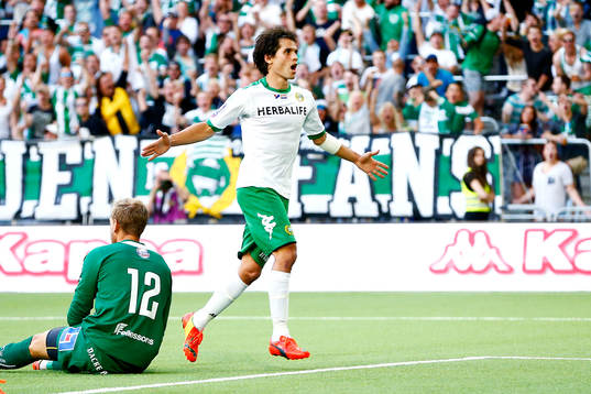 Hammarbys Lars Fuhre jublar