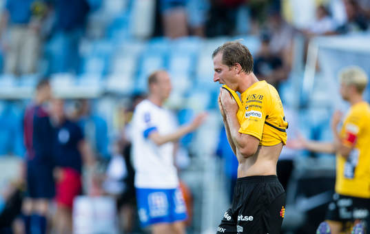 Elfsborgs Daniel Mobaeck ser deppig ut