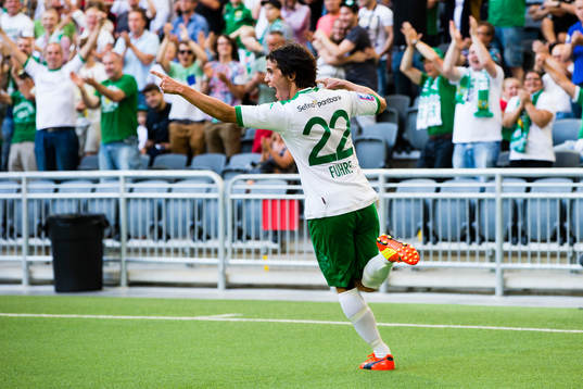 Hammarbys Lars Fuhre jublar