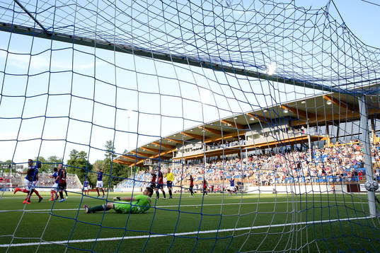 Åtvidabergs Ricardo Santos har precis gjort 3-2-målet och