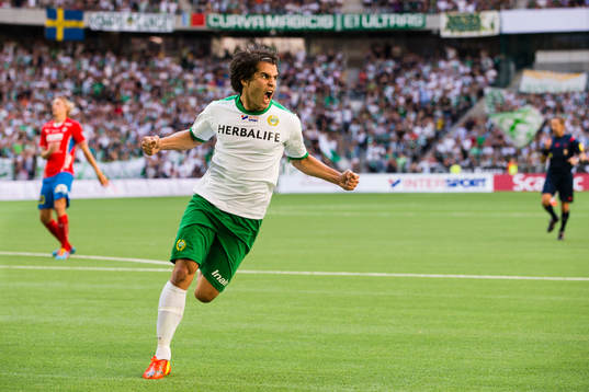 Hammarbys Lars Fuhre jublar
