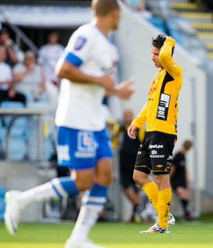 Elfsborgs Mikkel Beckmann ser besviken ut