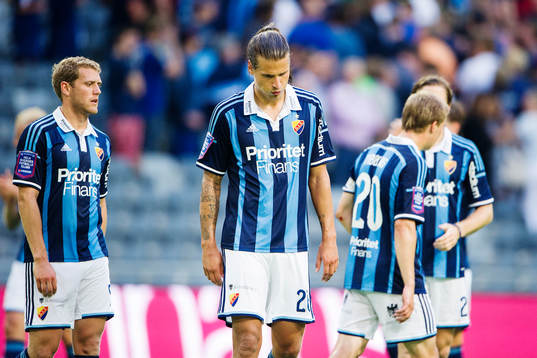 Djurgårdens Stefan Karlsson, Aleksandar Prijovic, Simon
