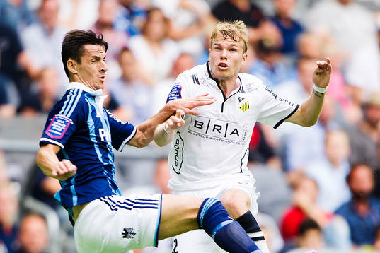 Djurgårdens Haris Radetinac och Häckens Oscar Lewicki