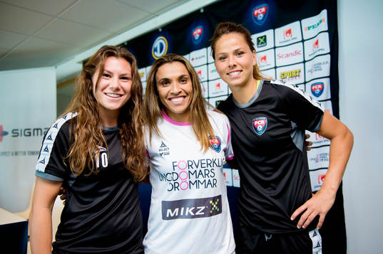Ramona Bachman, Marta Vieira da Silva och Sara Björk
