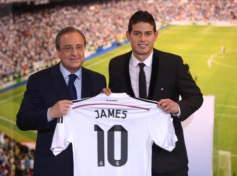 JAMES RODRIGUEZ Presentation at Real Madrid.Santiago