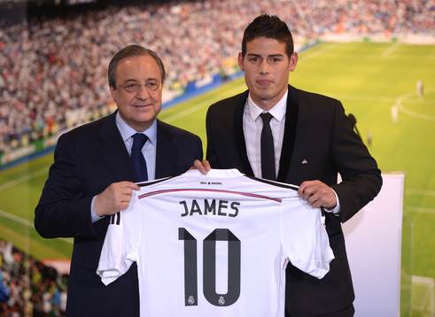JAMES RODRIGUEZ Presentation at Real Madrid.Santiago