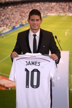 JAMES RODRIGUEZ Presentation at Real Madrid.Santiago
