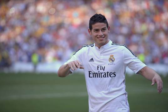 JAMES RODRIGUEZ Presentation at Real Madrid.Santiago