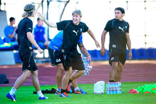 Pawel Cibicki, Emil Forsberg och Ricardo Ferreira Da Silva