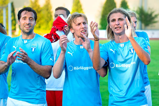 Malmö FFs Matias Concha, Emil Forsberg och Pawel Cibicki