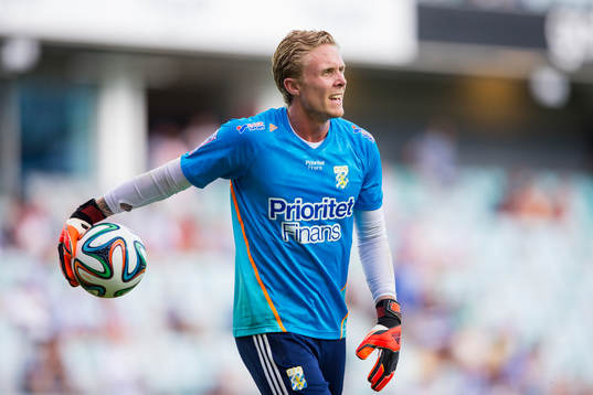 IFK Göteborgs målvakt Marcus Sandberg innan