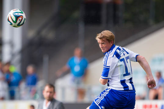 IFK Göteborgs Sam Larsson nickar bollen