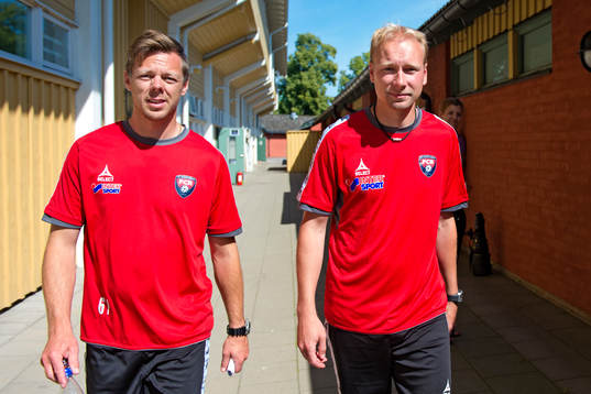Rosengårds tränare tränare Markus Tilly och assisterande