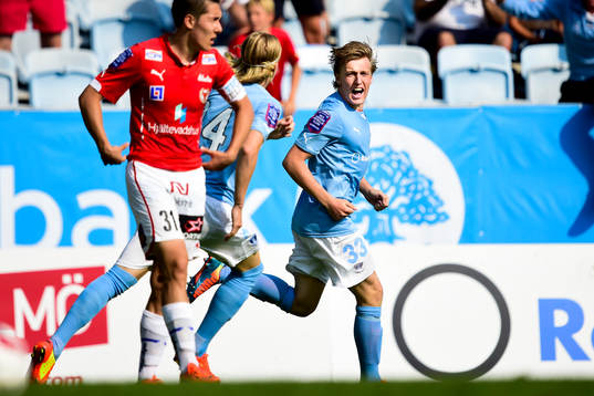 Malmö FFs Emil Forsberg jublar