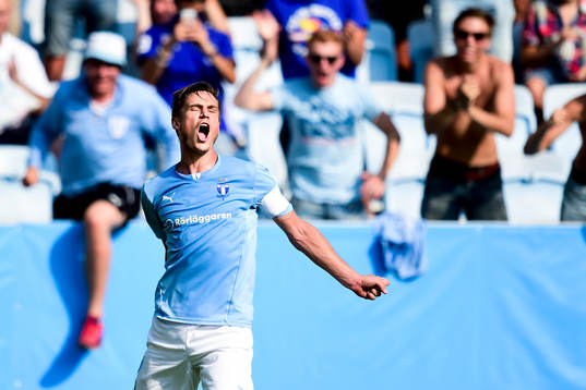 Malmö FFs Markus Rosenberg jublar