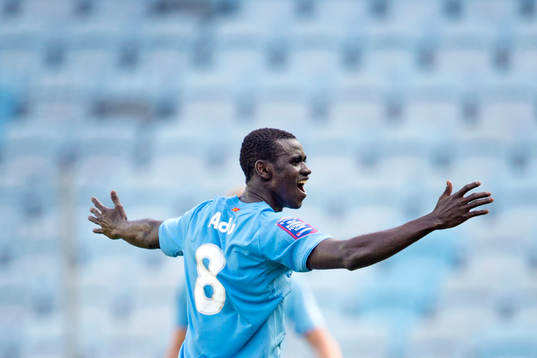 Malmö FFs Enock Kofi Adu jublar