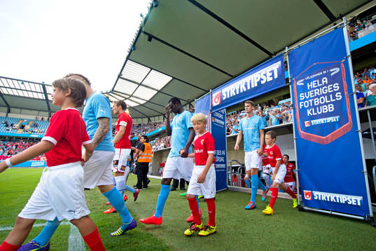 Malmö FFs Magnus Eriksson, Enock Kofi Adu och Johan Hammar