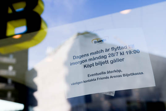Fotbollsmatchen i Allsvenskan mellan AIK och Falkenberg