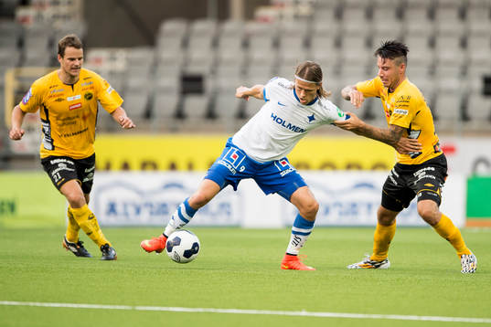 Norrköpings Arnor Ingvi Traustason och Elfsborgs Mikkel