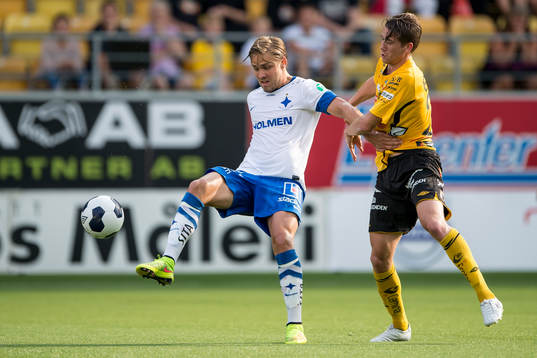 Norrköpings Christoffer Nyman och Elfsborgs Marcus Rohdén