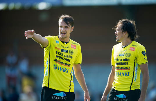 Mjällbys mittbackar Jasmin Sudic och Daniel Ivanovski i