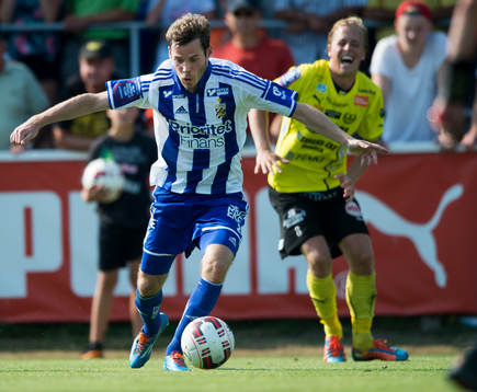 IFK Göteborgs Emil Salomonsson i matchen i
