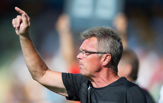 Det pekar uppåt för Mjällbys tränare Anders Linderoth i