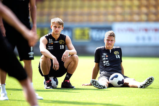 Elfsborgs Simon Hedlund och Viktor Claesson