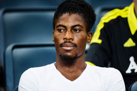 Richard Boateng på läktaren