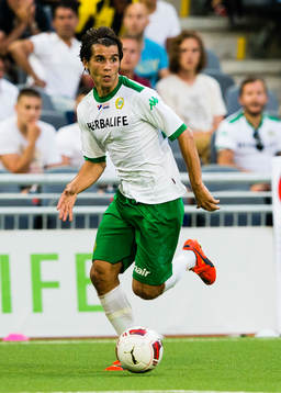 Hammarbys Lars Fuhre med bollen
