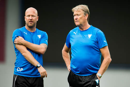 Malmö FFs assisterande tränare Olof Persson och tränare