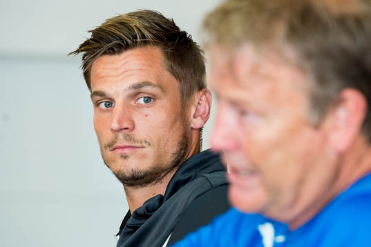 Malmö FFs Markus Rosenberg och tränare Åge Hareide