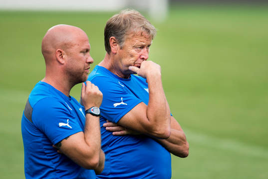 Malmö FFs assisterande tränare Olof Persson och tränare