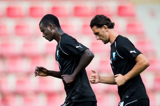 Malmö FFs Enock Kofi Adu och Agon Mehmeti