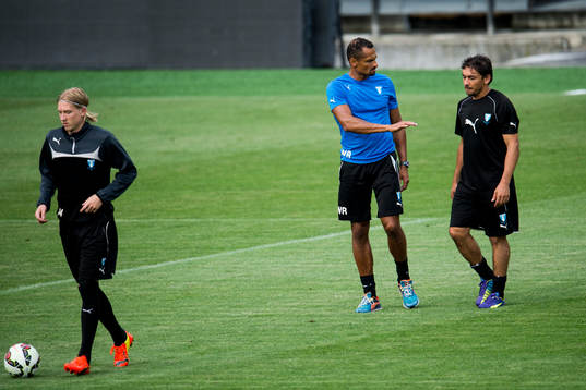 Malmö FFs Simon Kroon (tv) och Ricardo Ferreira Da Silva