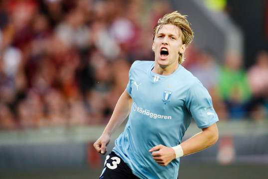Malmö FFs Emil Forsberg jublar