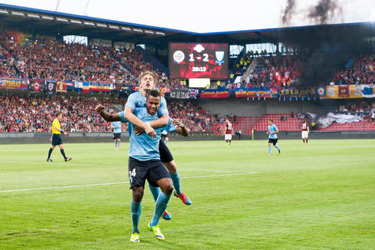 Malmö FFs två målskyttar (än så länge) Emil Forsberg
