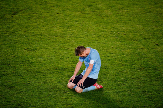 Malmö FFs Markus Rosenberg deppar