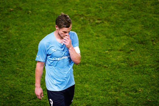 Malmö FFs Markus Rosenberg deppar