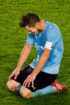 Malmö FFs Markus Rosenberg deppar